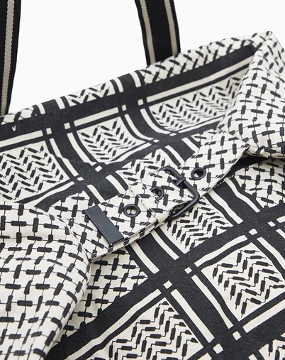 Muriel Big 2.0 Canvas Taske - Heritage Stripe Black - Lala Berlin